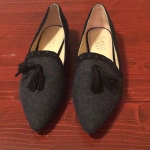 Franco Sarto Lace Trimmed flats with tassels